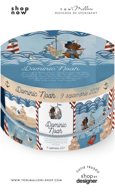 Cutie trusou botez cu pirati si corabii in largul marii Sea Adventure 2